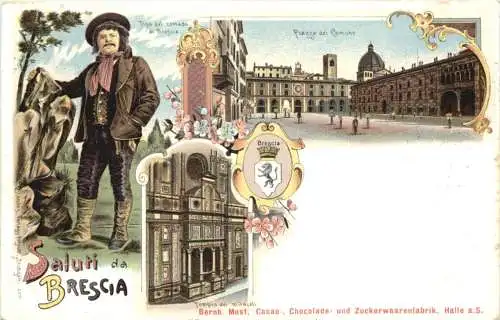 Saluti da Brescia - Litho -781406