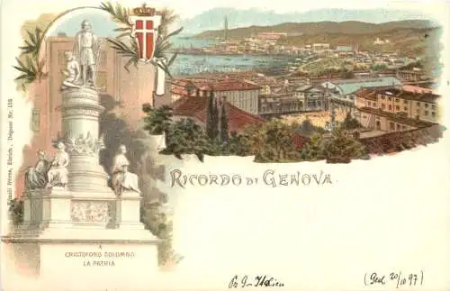 Ricordo di Genova - Litho - Verlag Carl Künzli -781518