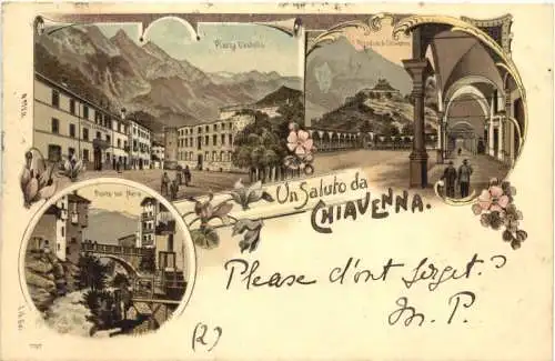 Un saluto da Chiavenna - Litho -781448