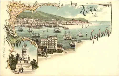 Ricordo di Genova - Litho - Verlag Carl Künzli -781514