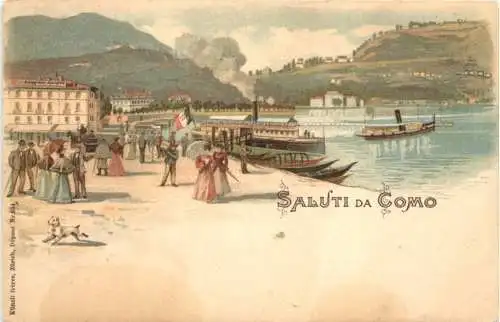 Saluti da Como - Litho -781456