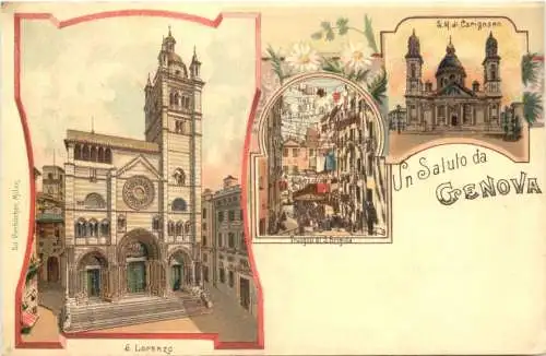 Un Saluto da Genova - Litho -781528