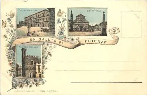 Un Saluto da Firenze - Litho -781472