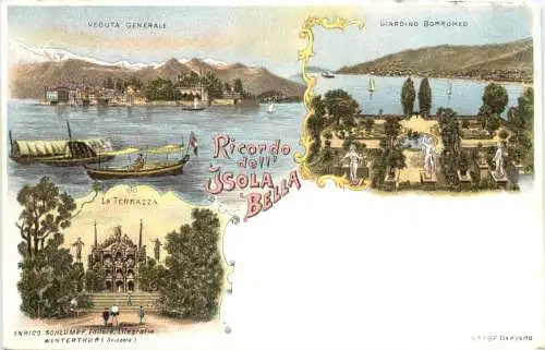 Ricordo dell Isola Bella - Litho - Verlag Schlumpf -781532