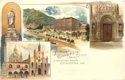 Como - Grand Hotel Plinius - Litho -781466