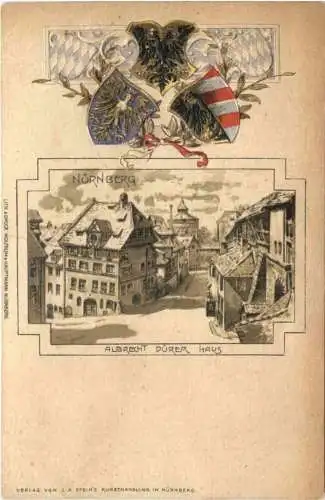 Nürnberg - Litho - Prägekarte -781590