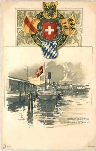 Romanshorn - Litho Prägekarte -781734