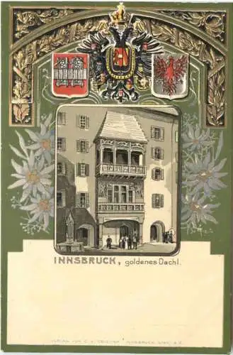 Innsbruck - Litho Prägekarte -781648