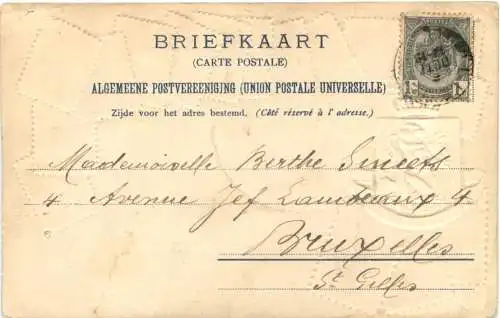 Briefmarken Nederland - Litho Prägekarte -781684