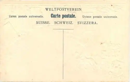 Briefmarken Schweiz Postkutsche - Litho Prägekarte -781704