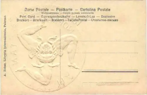 Emblema della Sicilia - Trinacria - Prägekarte -781778