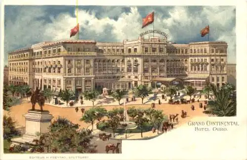 Egypt - Cairo - Grand Continental Hotel - Litho -781834