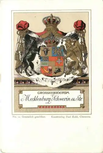 Grossherzugtum Mecklenburg von Schwerin - Privatganzsache -781780