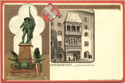 Innsbruck - Litho Prägekarte -781646