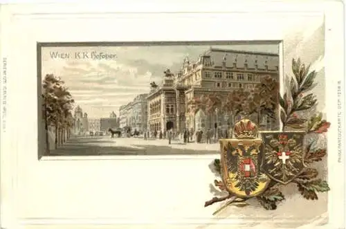 Wien - Litho Prägekarte -781666