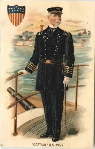 Captain US Navy - Prägekarte -781874