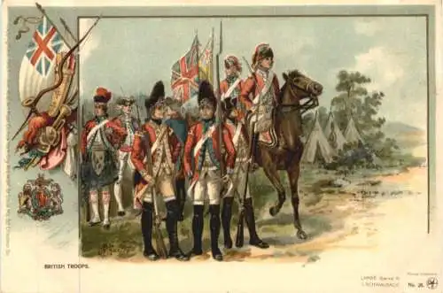 USA - British Troops - signiert R. Knötel -781888