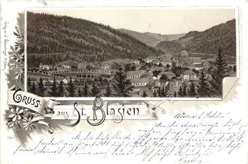 Gruss aus St. Blasien - Litho 1893 -782058