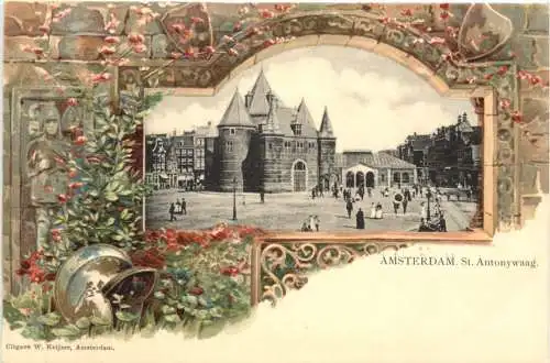 Amsterdam - St. Antonywaag - Litho -782004