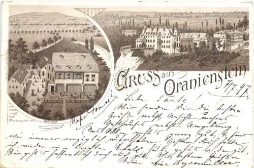 Gruss aus Oranienstein - Diez - Litho -782054