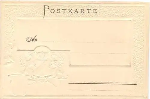 Hohentwiel- Litho Prägekarte -781936