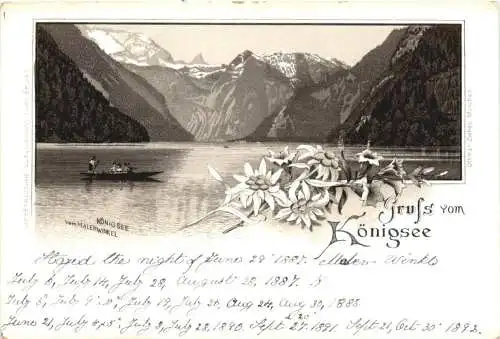 Gruss vom Königssee - Litho 1892 -782044