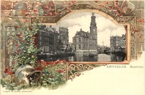 Amsterdam - Munttoren - Litho -782000