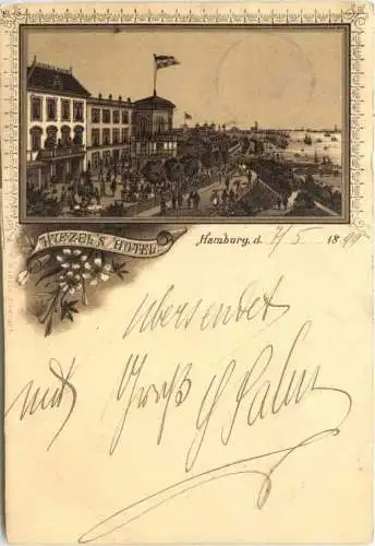 Hamburg - Wiezels Hotel - Litho -782036