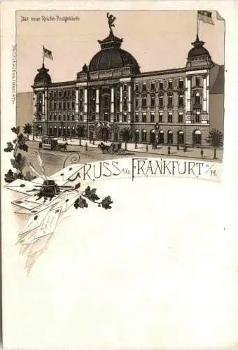 Gruss aus Frankfurt - Neue Reichs Post - Litho -782032