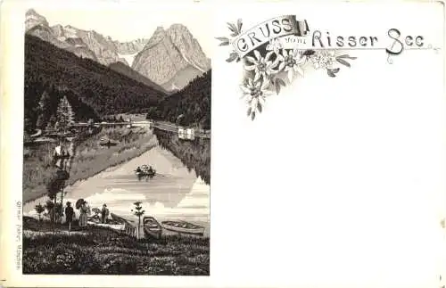 Gruss aus Risser See - Litho -782060