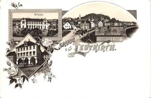 Gruss aus Leutkirch - Litho -782052