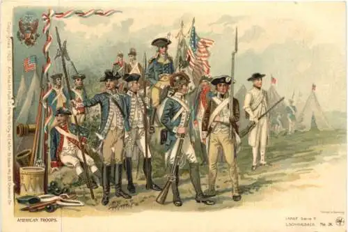 USA - American Troops - signiert R. Knötel -781886