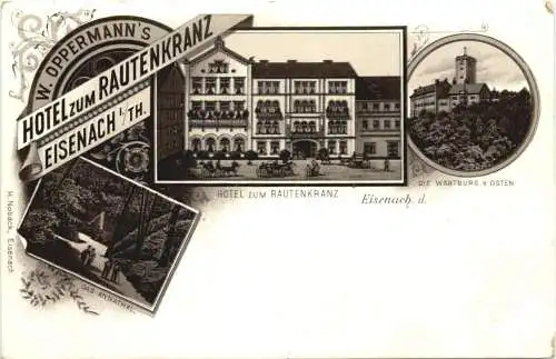 Eisenach - Hotel zum Rautenkranz - Litho -782030