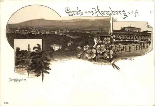 Gruss aus Homburg von der Höhe - Litho -782046