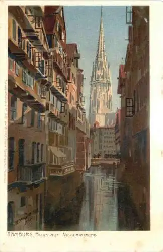 Hamburg - Künstler Zemo Diemer - Litho -782178