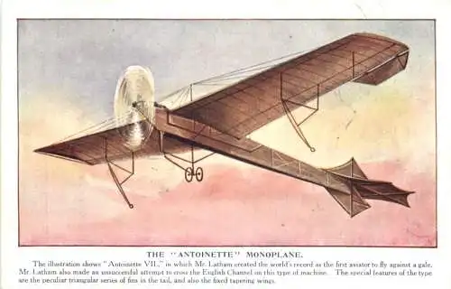 Flugzeug The Antoinette Monoplane -782218