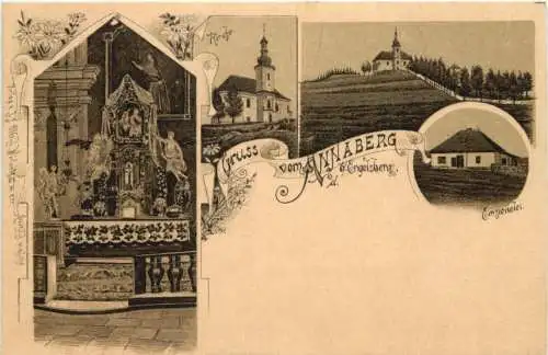 Gruss vom Annaberg bei Engelsberg - Litho - Mährisch Schlesien -782080