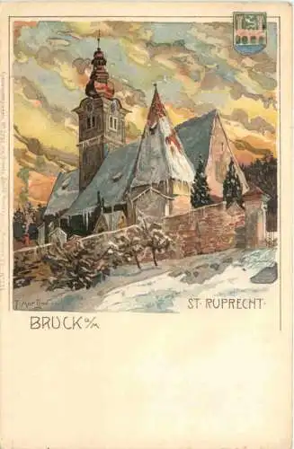 Bruck a. M. - St. Ruprecht - Künstler T. Martini - Litho -782160