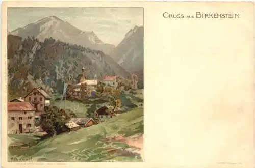 Gruss aus Birkenstein - Künstler H Deuchert - Litho -782428