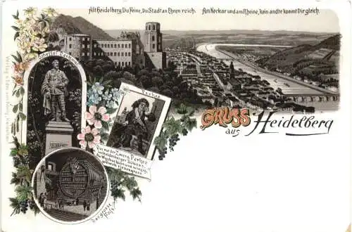 Gruss aus Heidelberg - Litho -782468