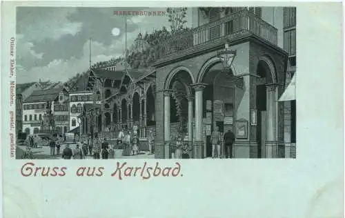 Gruss aus Karlsbad - Litho -782538