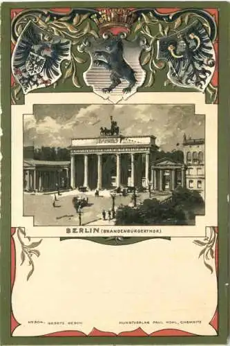 Berlin - Brandenburgertor - Litho -782558