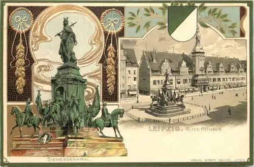 Leipzig - Altes Rathaus - Litho -782476