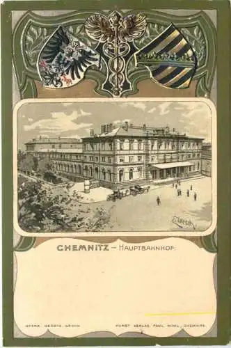 Chemnitz - Hauptbahnhof - Litho -782568