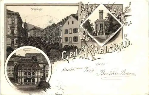 Gruss aus Karlsbad - Litho -782588