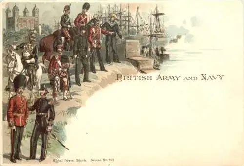 British Army and Navy - Litho -782512