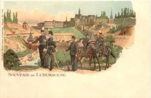 Souvenir de Luxembourg - Litho -782520