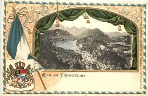 Gruss aus Hohenschwangau - Litho -782552