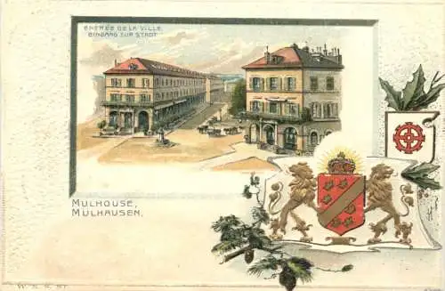 Mulhouse - Eingang zur Stadt - Litho -782620