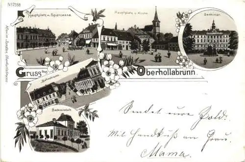 Gruss aus Oberhollabrunn - Litho -782590